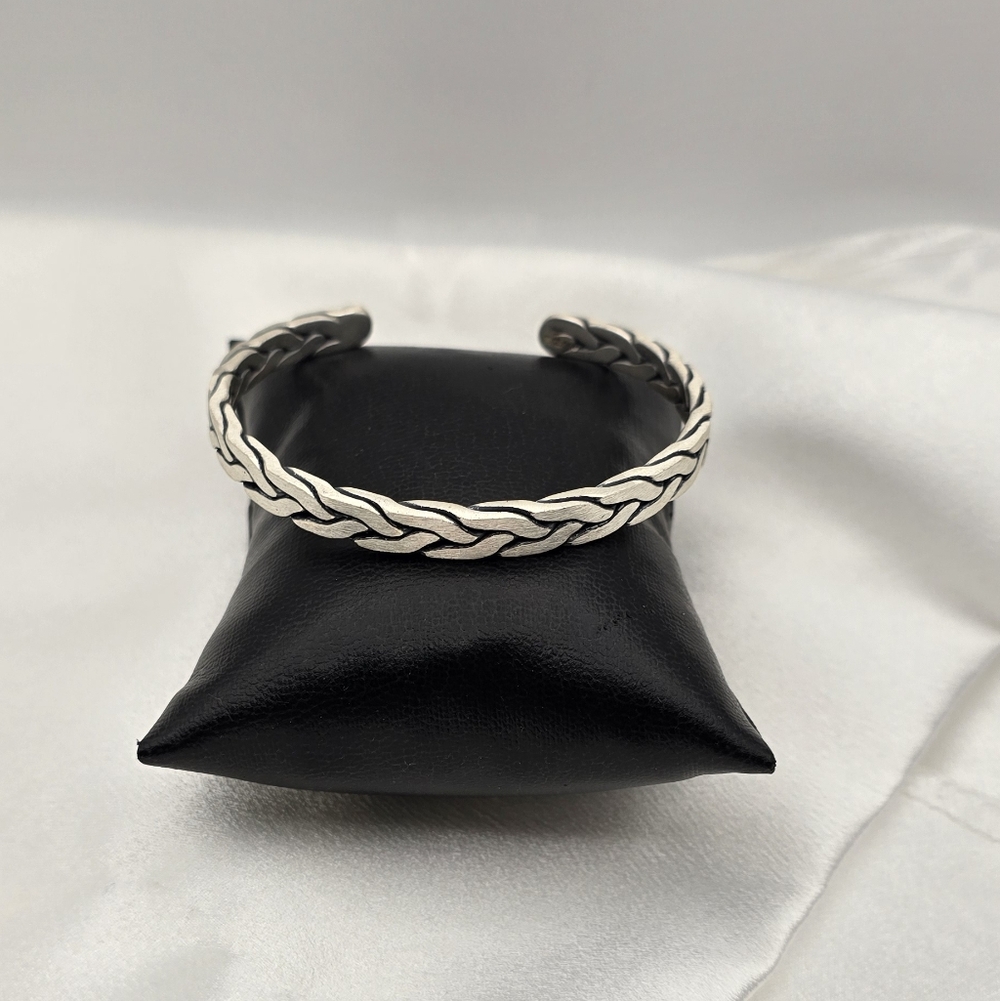 Sterling Silver 999 Braided Luxury Bracelet